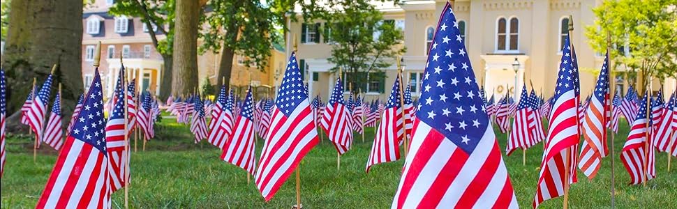 12 Pack Small American Flags — image 2